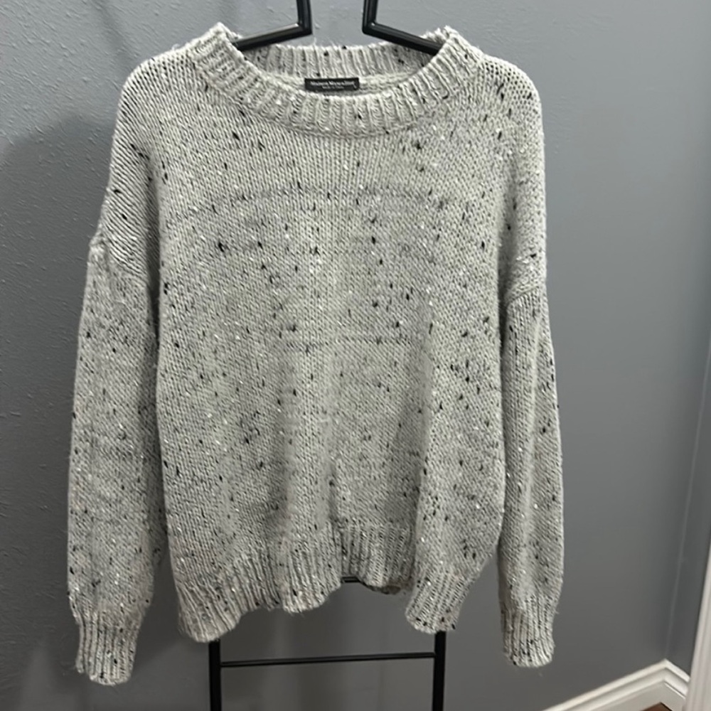 Maison Mascallier Pullover Sweater Long Sleeve Top Size Large EUC